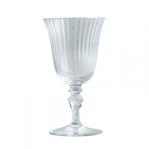 Glass for Wine Striped White