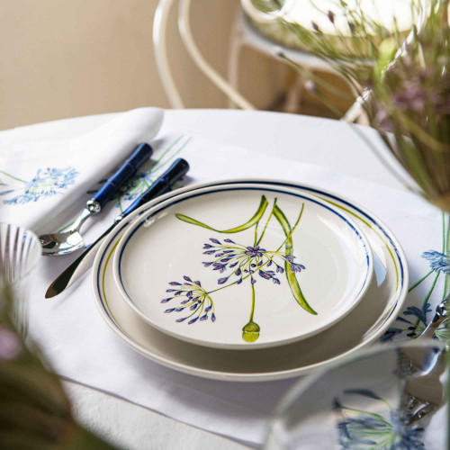 Dessert Salad Plate Agapanthus